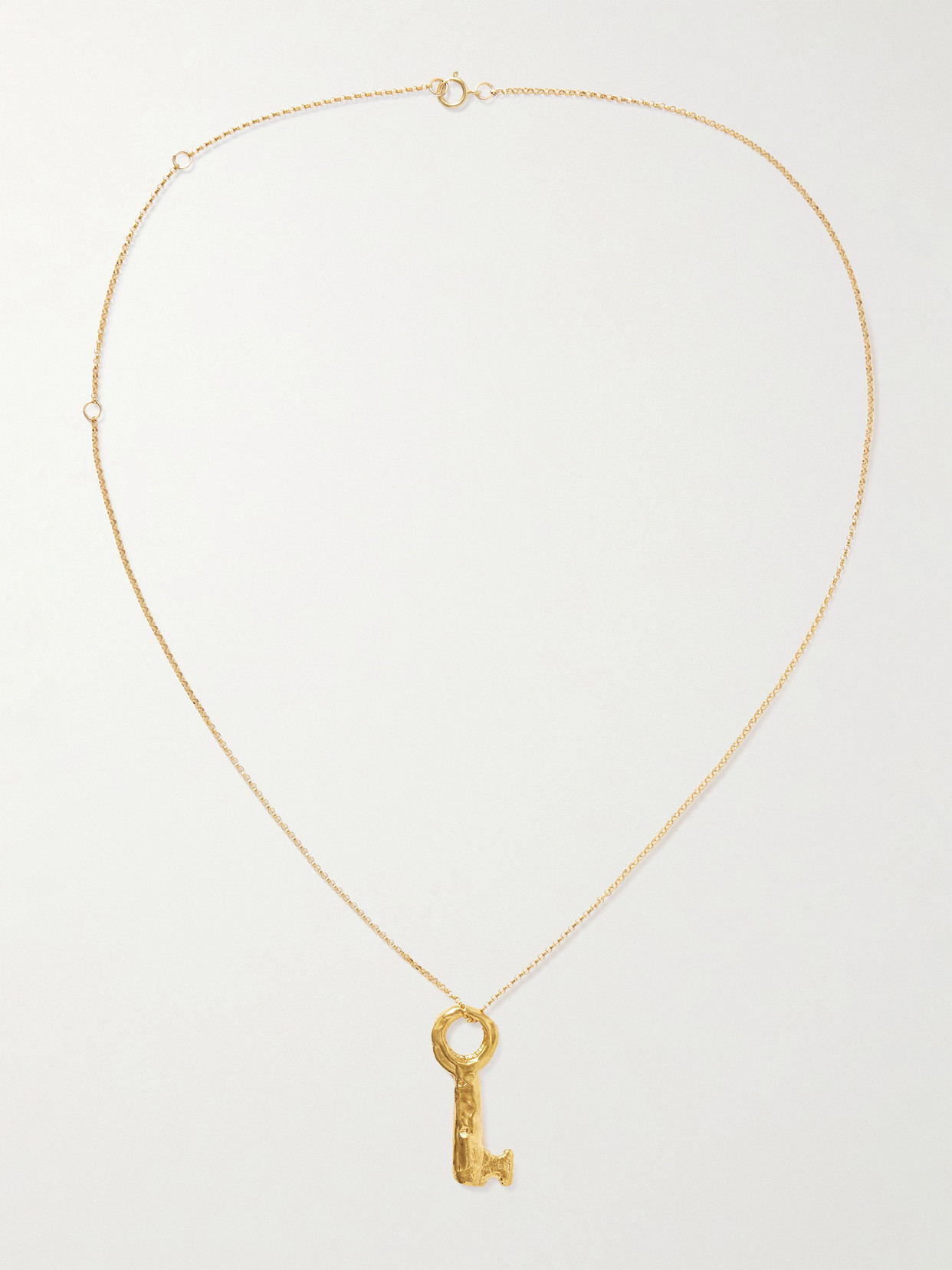 Alighieri The Key Of The Night Gold-plated Necklace