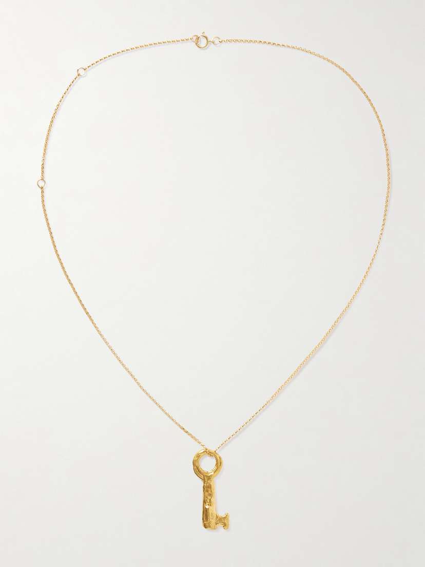 Alighieri The Key Of The Night Gold-plated Necklace