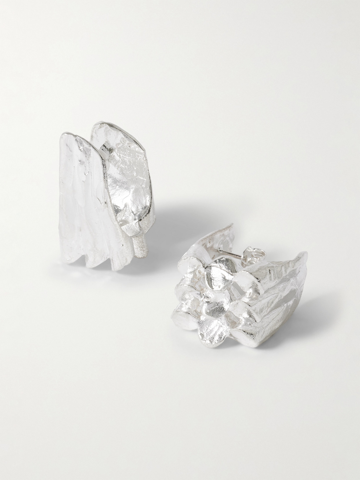 Alighieri The Dance Of The Notes Recycled Silver Earrings In Metallic