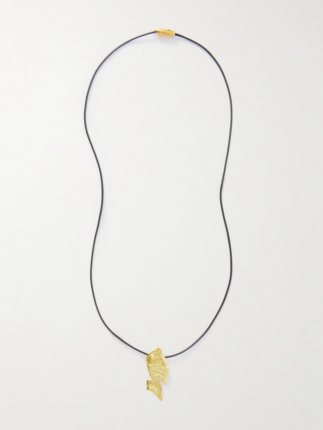 Ysso Pisces Recycled Gold-plated Cord Necklace