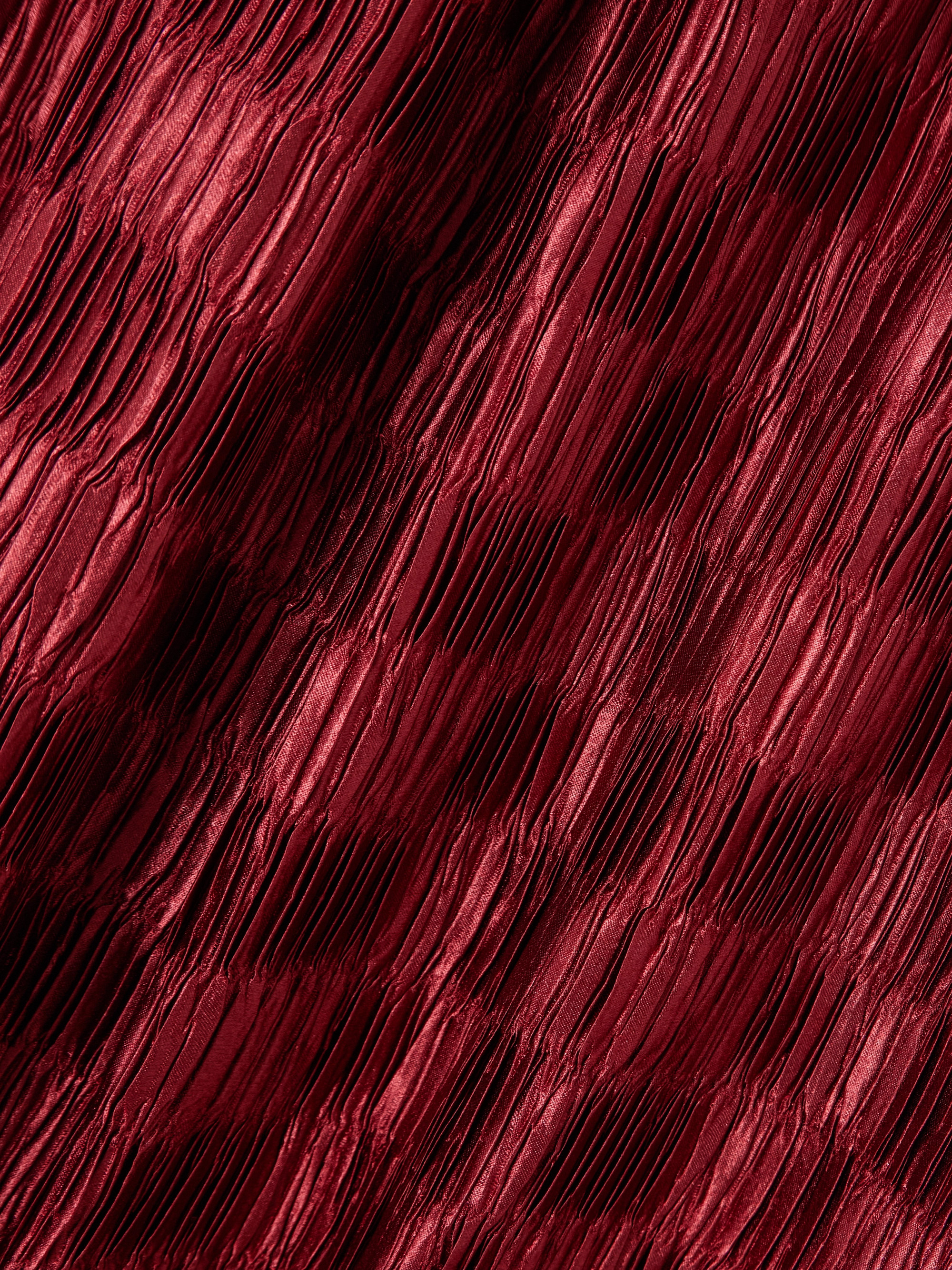 Dima Ayad Plissé-satin wide-leg pants thumbnail