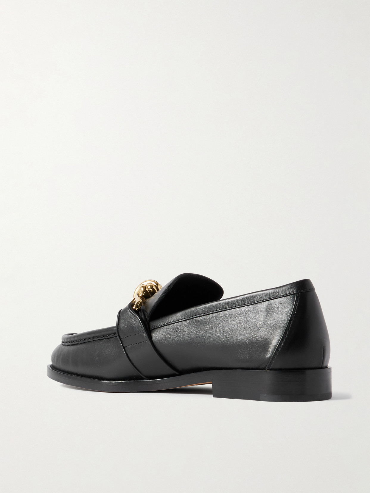 Bottega Veneta Astaire Embellished Leather Loafers