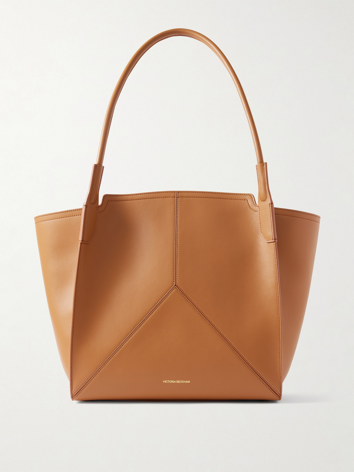 Victoria Beckham Victoria Small Leather Tote In Brown