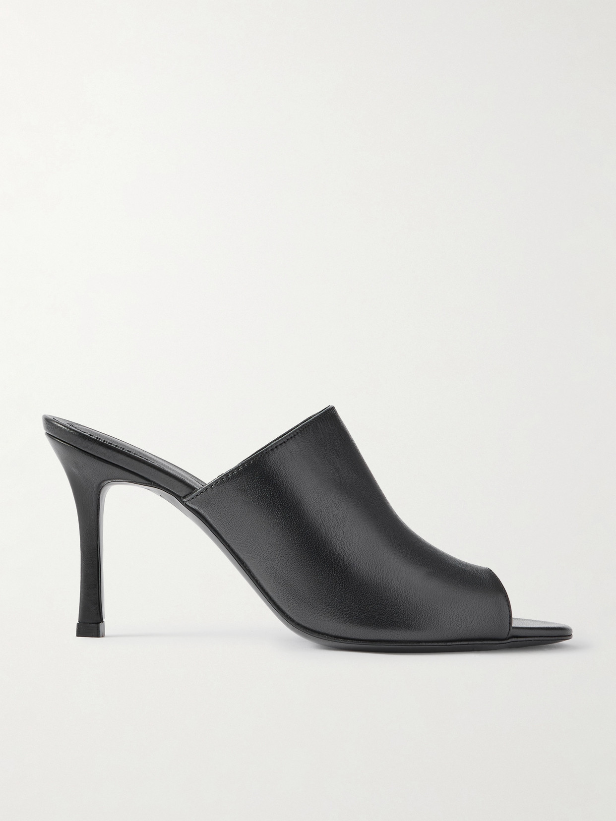 Tove Sarette Leather Mules In Black
