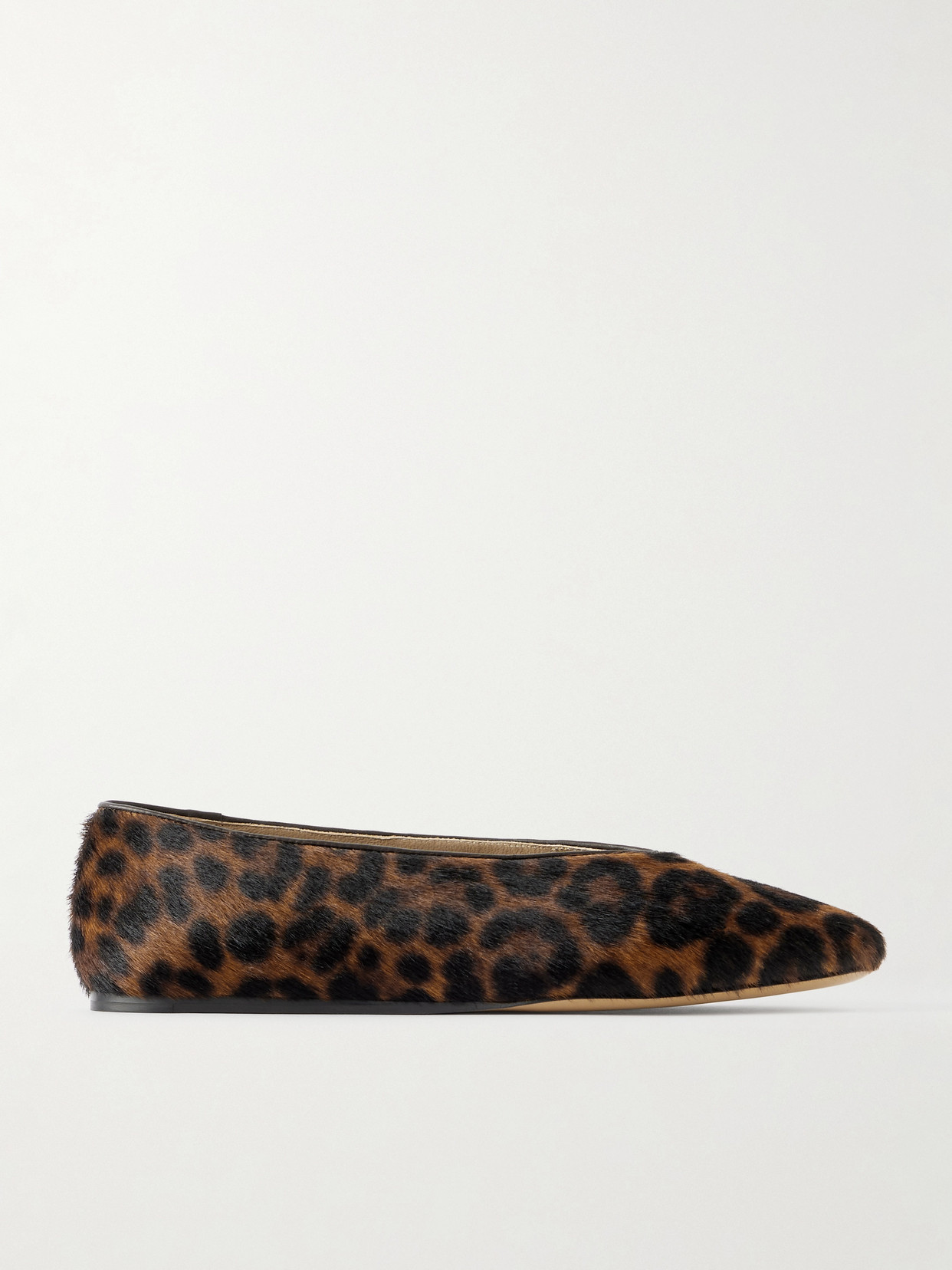 Le Monde Beryl Regency Leopard-print Calf Hair Ballet Flats In Multi
