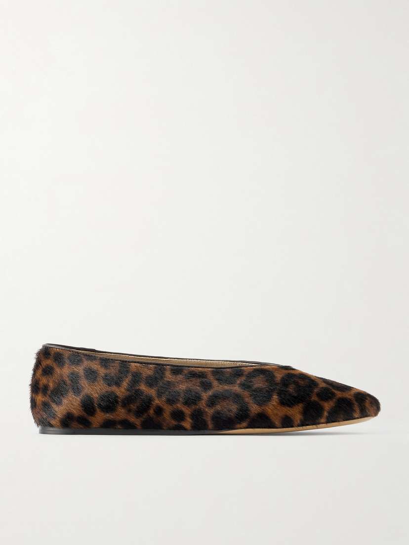Le Monde Béryl Regency Leopard-print Calf Hair Ballet Flats