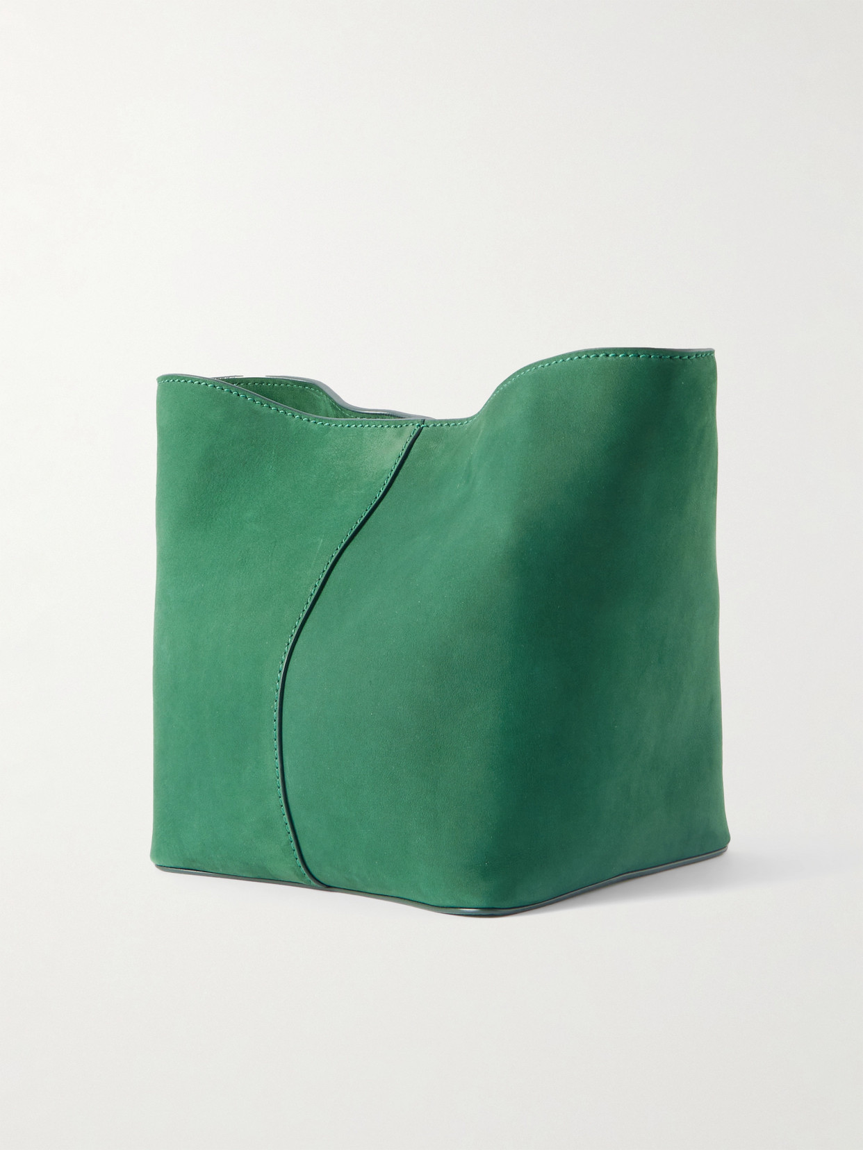 Metier Twist 18 Nubuck Bucket Bag In Green