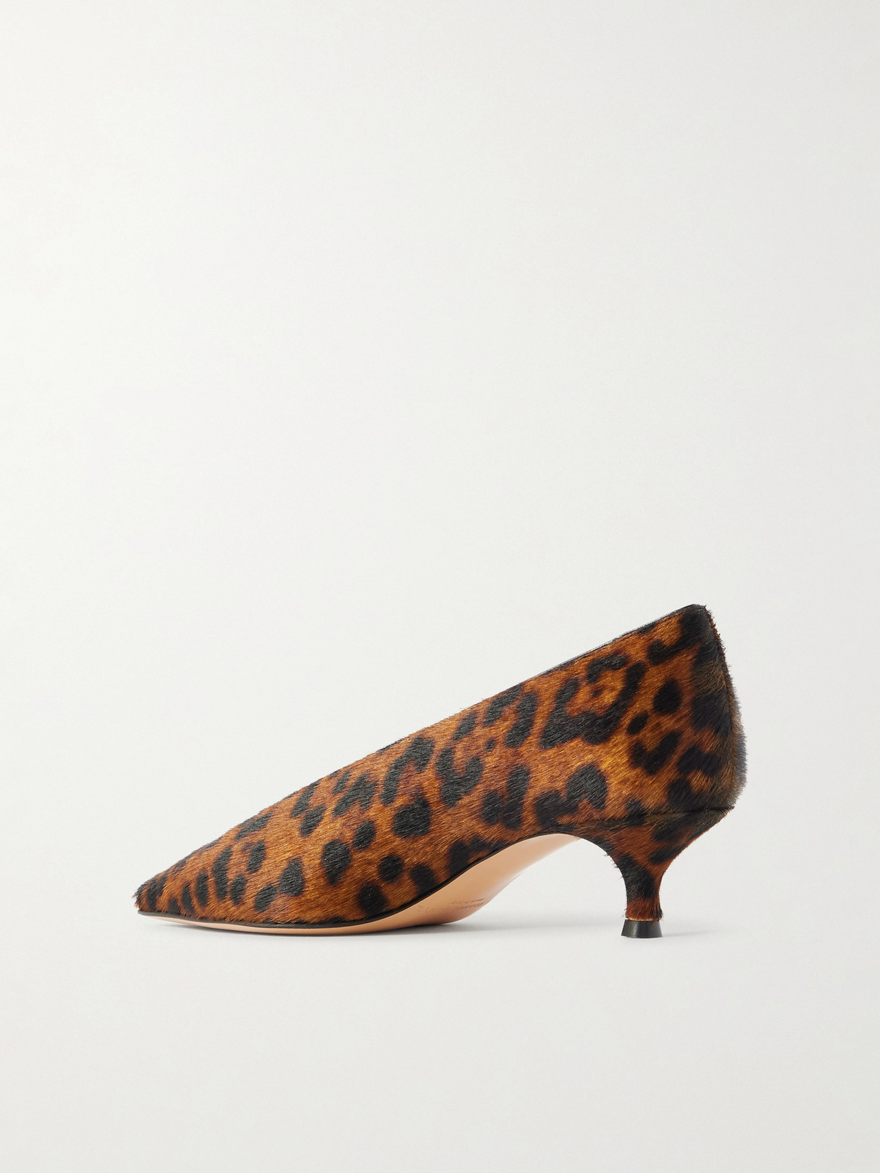 Le Monde Beryl Babouche Leopard-print Calf Hair Pumps In Animal Print