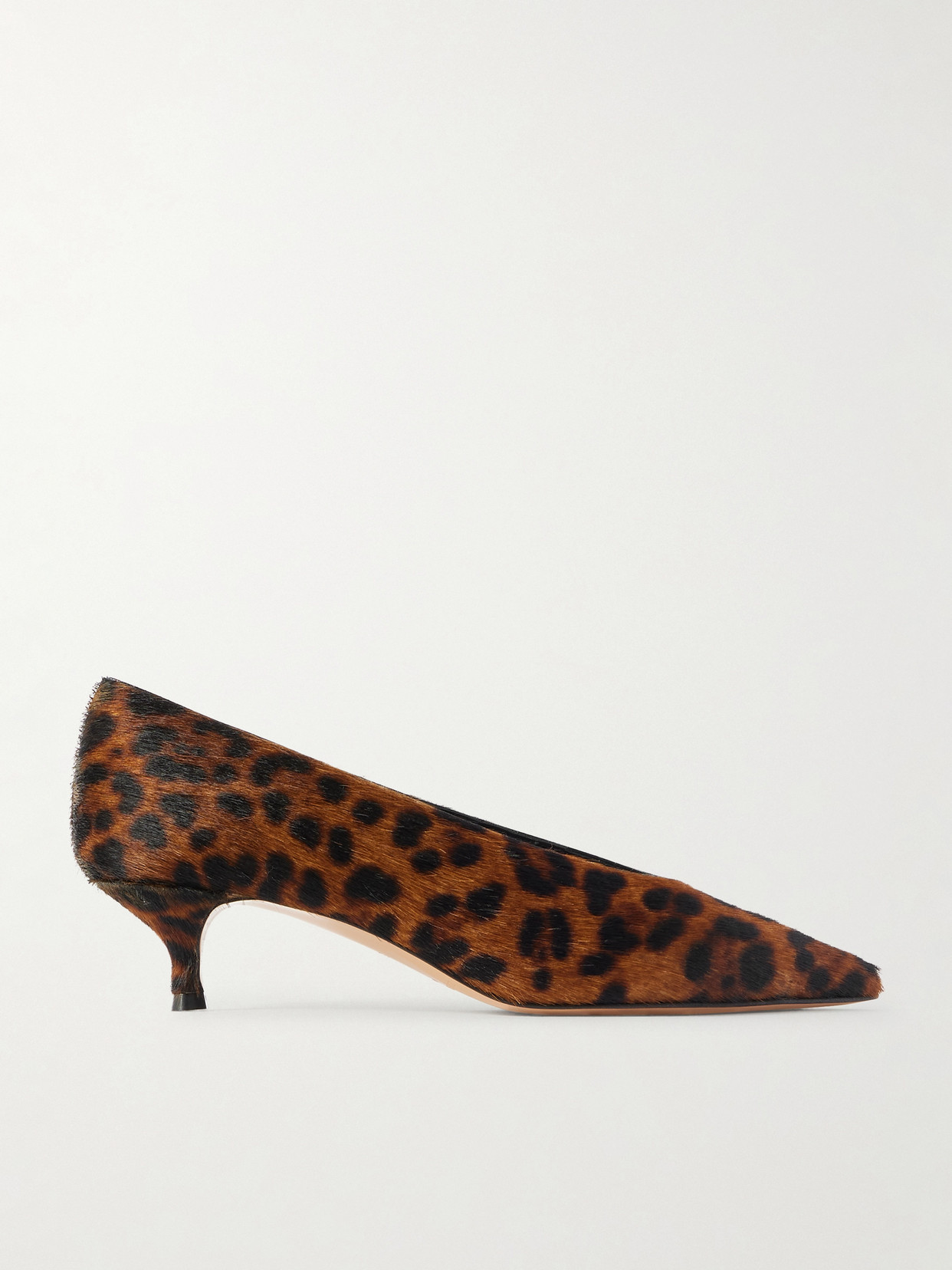 Le Monde Beryl Babouche Leopard-print Calf Hair Pumps In Animal Print