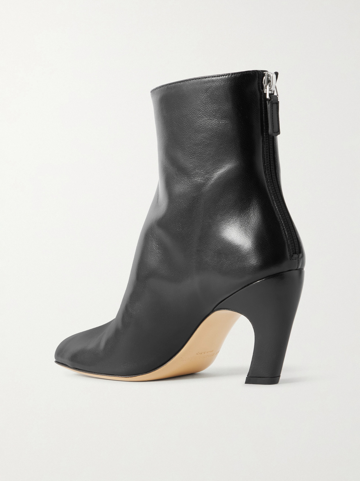 Le Monde Beryl Mica Glove Leather Ankle Boots In Black