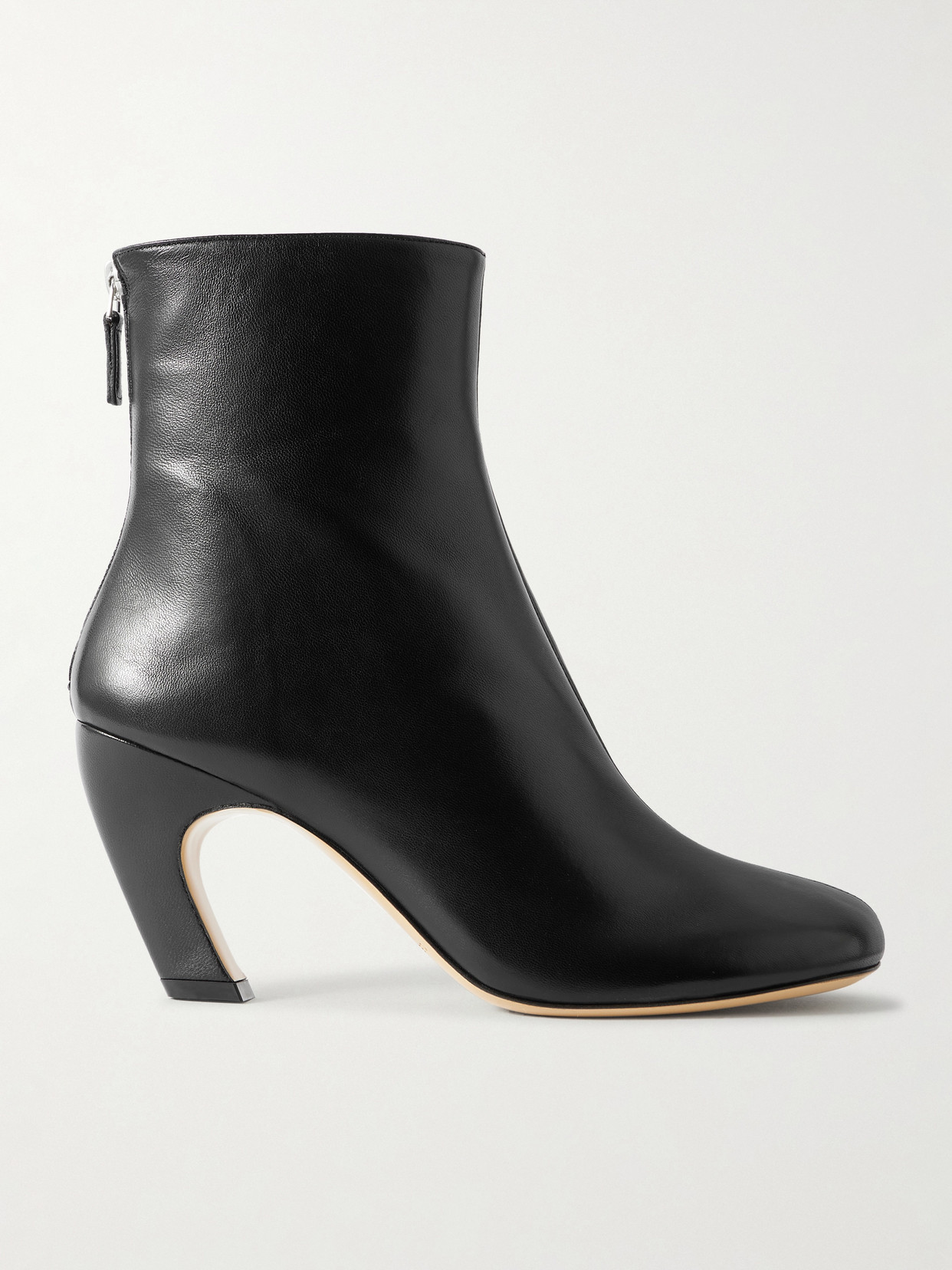 Le Monde Beryl Mica Glove Leather Ankle Boots In Black
