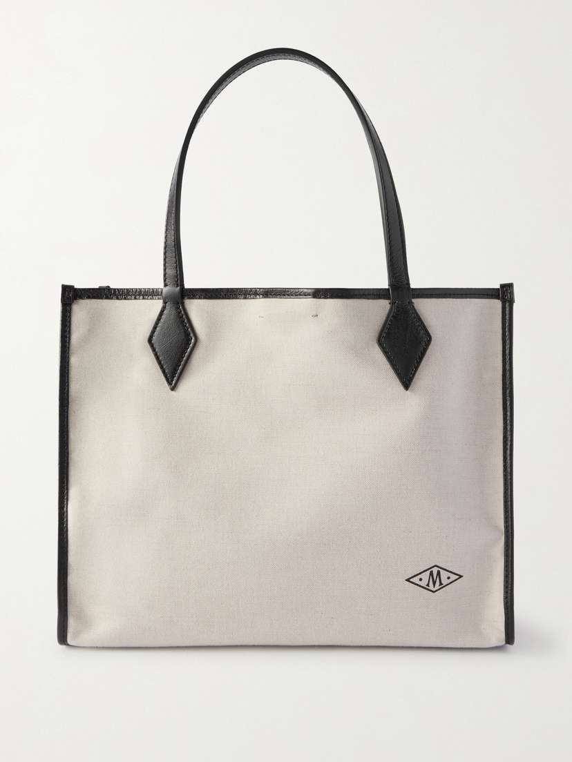 Métier Chameleon 34 Leather-trimmed Canvas Tote Bag