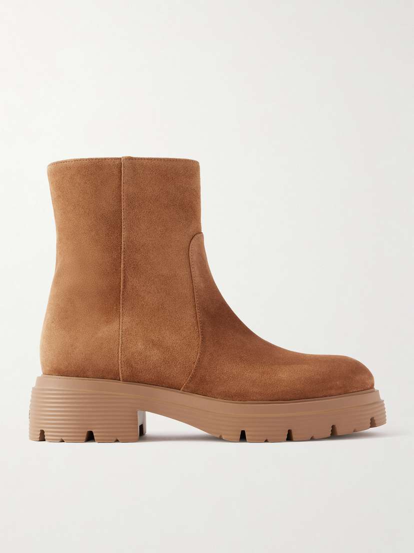 Stuart Weitzman Hudson Lite Suede Chelsea Boots