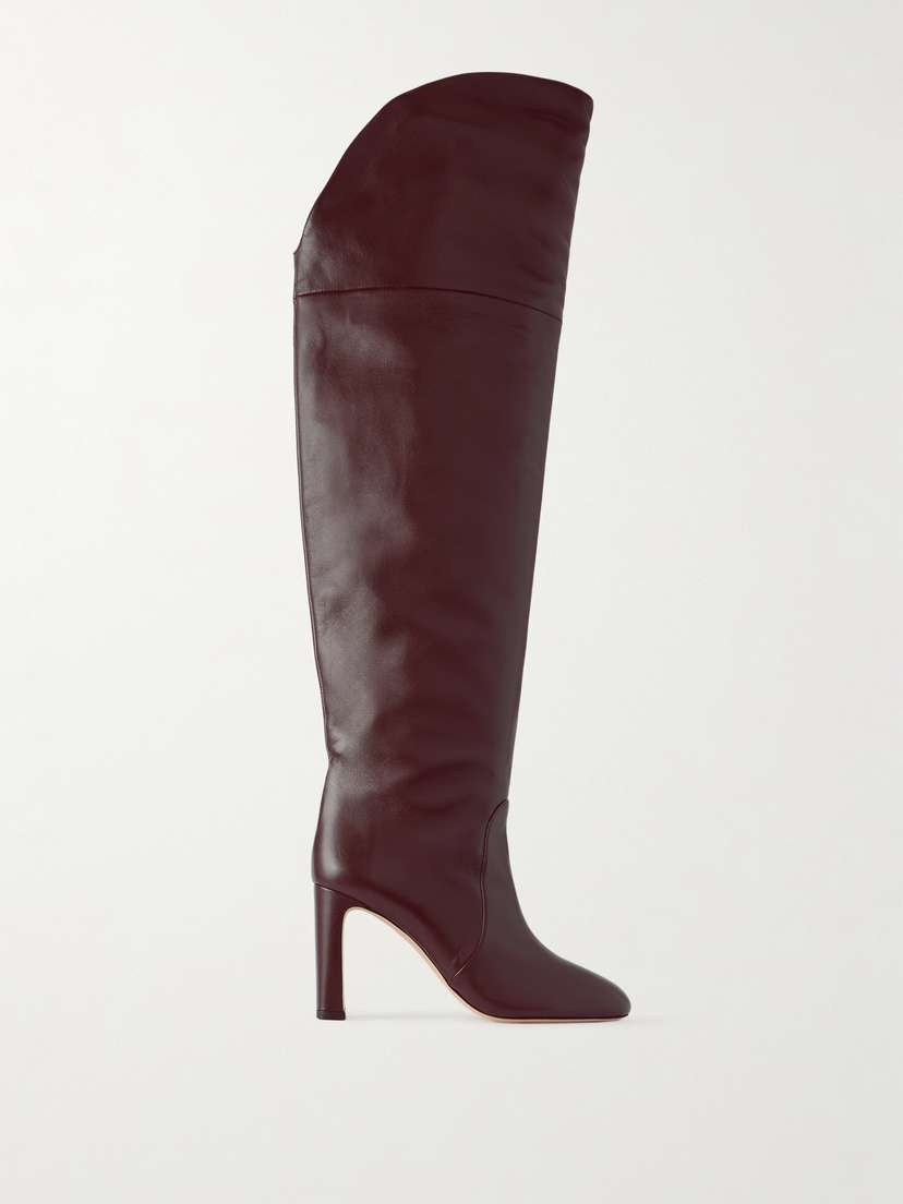 Stuart Weitzman Babette Tubo Leather Over-the-knee Boots