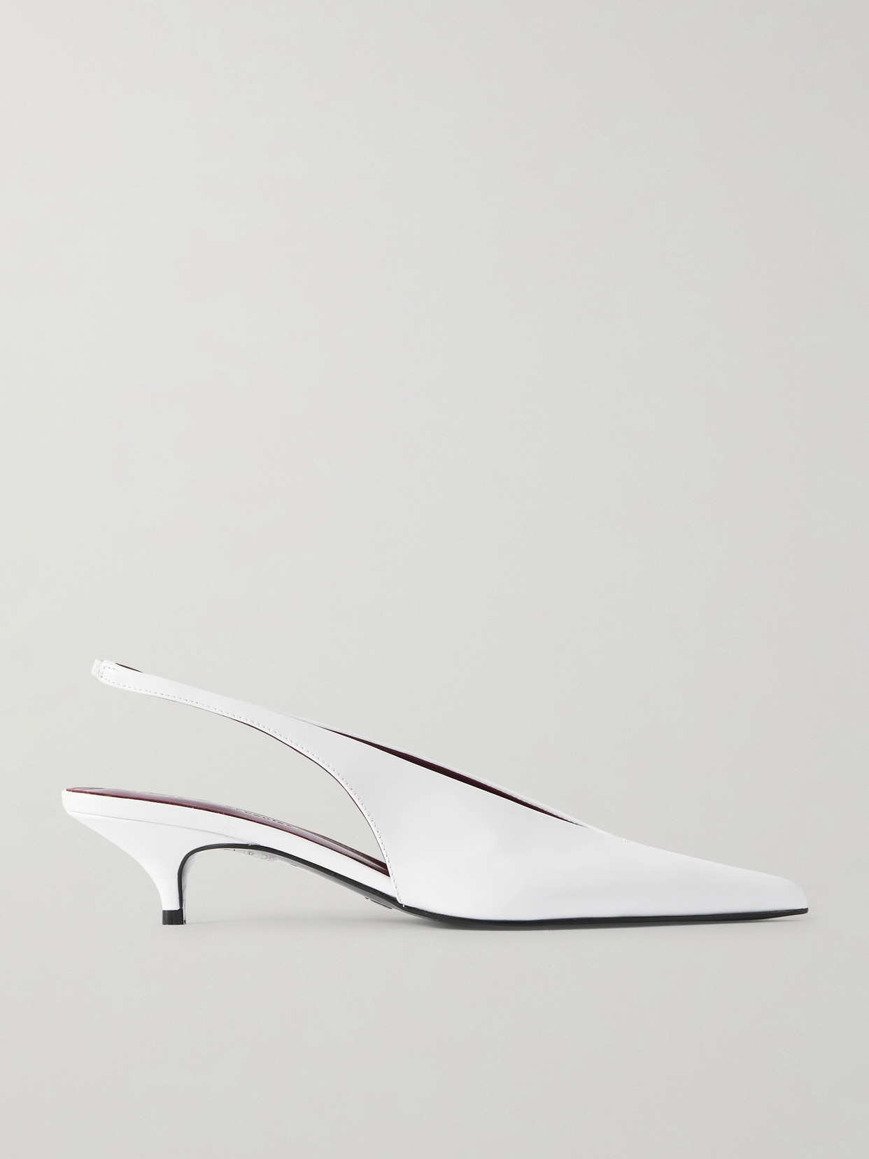 Proenza Schouler Leather Slingback Pumps In White