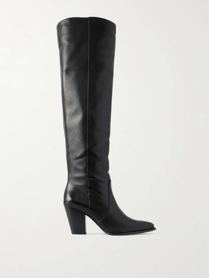Stuart Weitzman Jolene Leather Knee Boots
