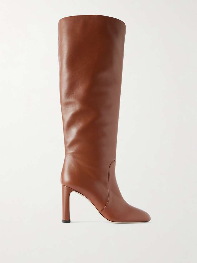 Stuart Weitzman Babette Tubo Leather Knee Boots