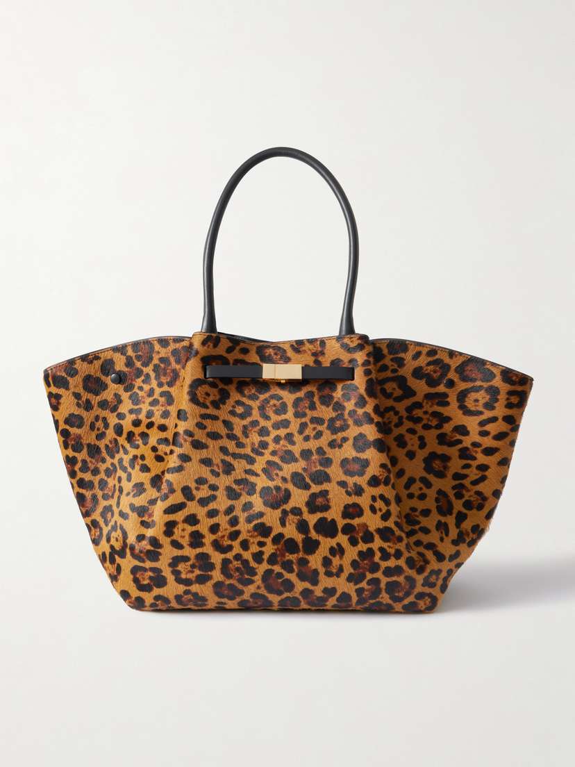 DeMellier New York Large Leopard-print Suede Tote