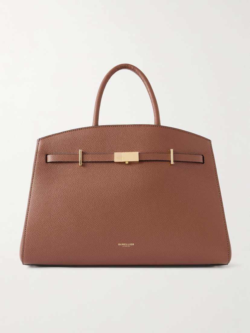 DeMellier The Hudson Midi Textured-leather Tote