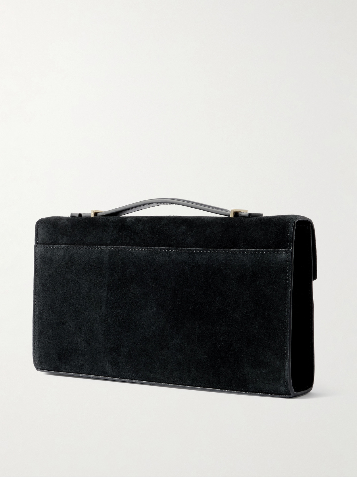 Demellier The Vancouver Suede Clutch In Black