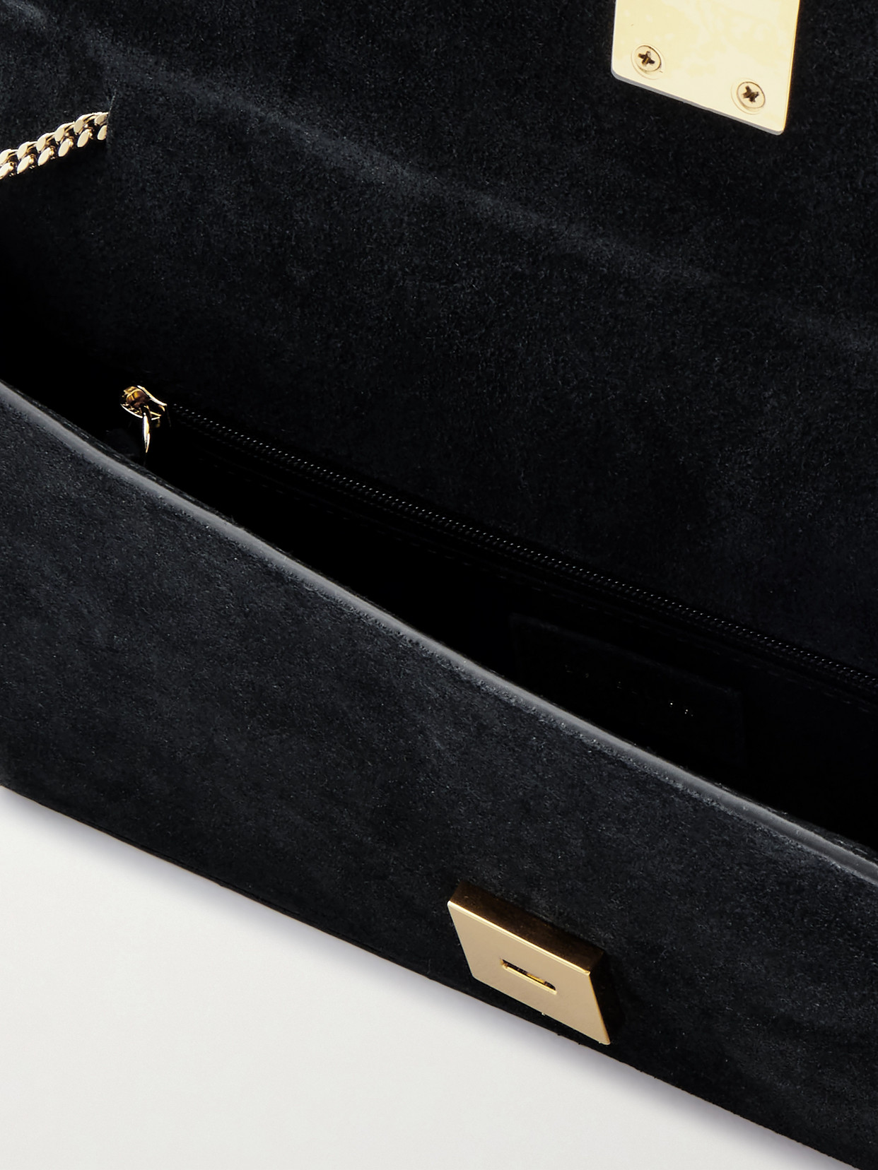 Demellier The Vancouver Suede Clutch In Black