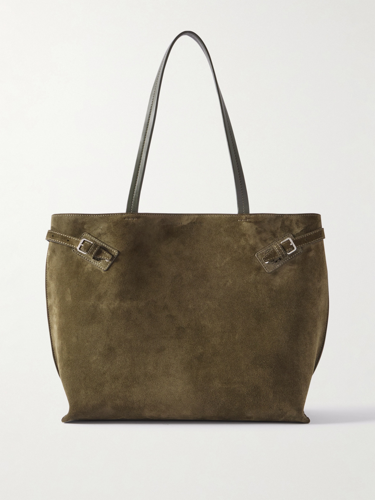 Proenza Schouler Days Suede Tote In Green