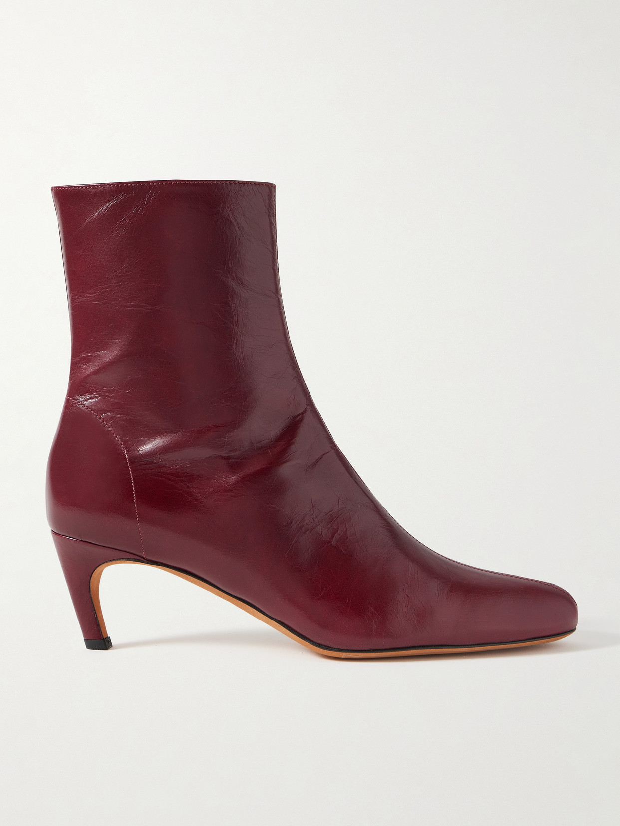 Proenza Schouler Uma Leather Ankle Boots In Red