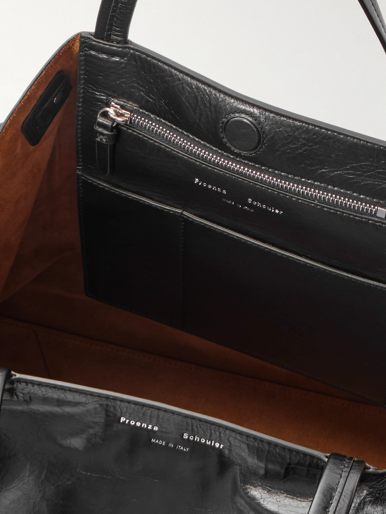 Proenza Schouler Days Leather Tote In Black