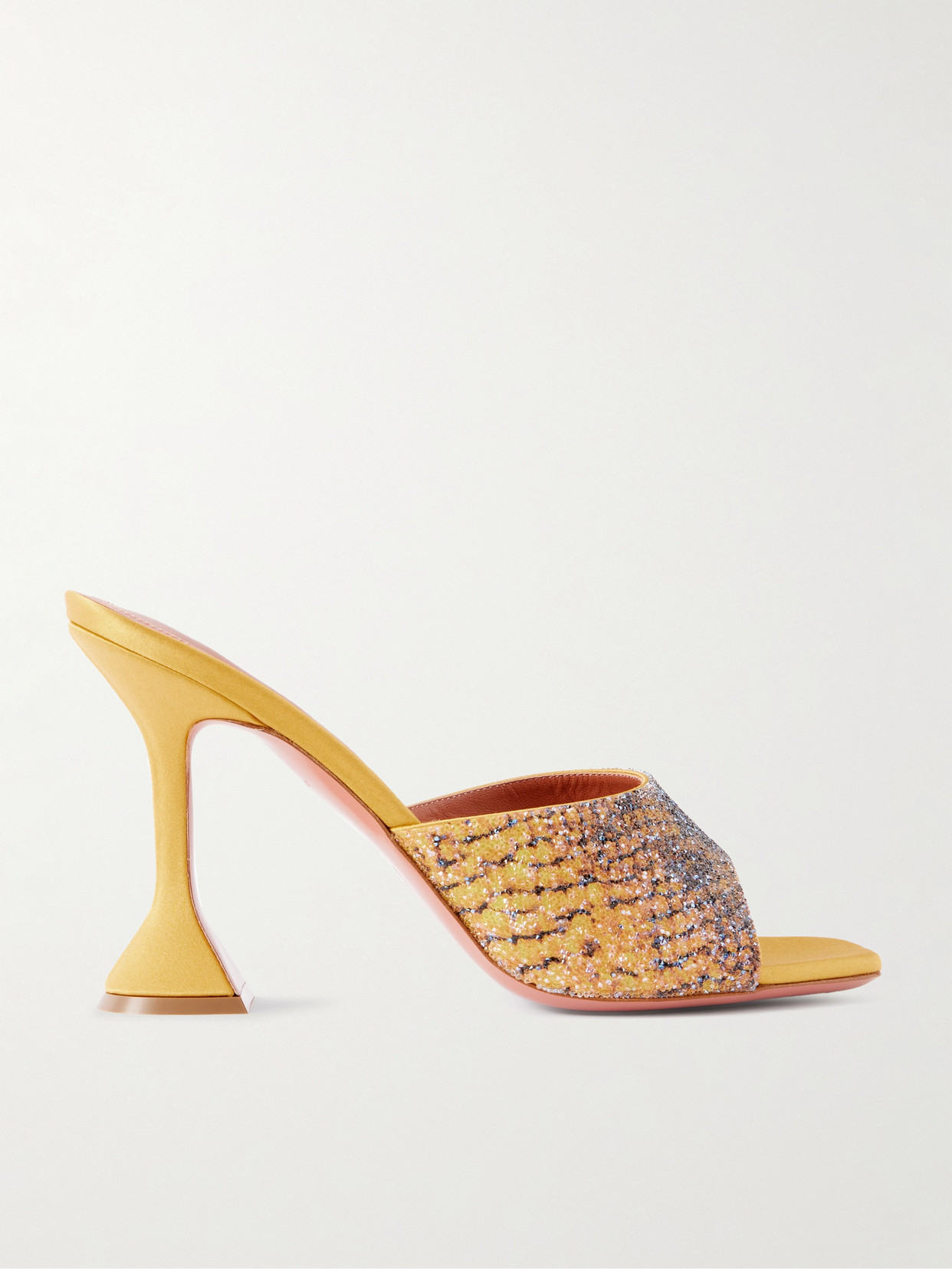 Amina Muaddi Lupita Crystal-embellished Printed Leather Sandals In Multi