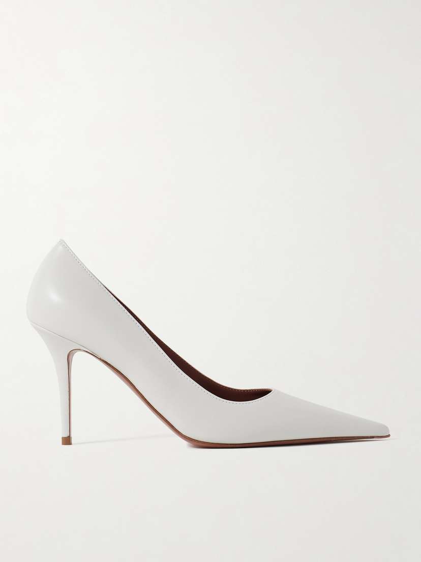 Amina Muaddi Barbara Leather Pumps
