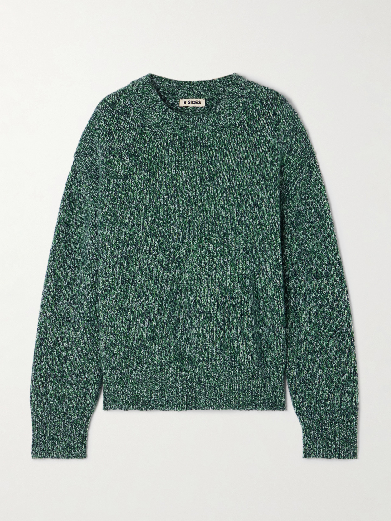 B Sides Wool Sweater In Green