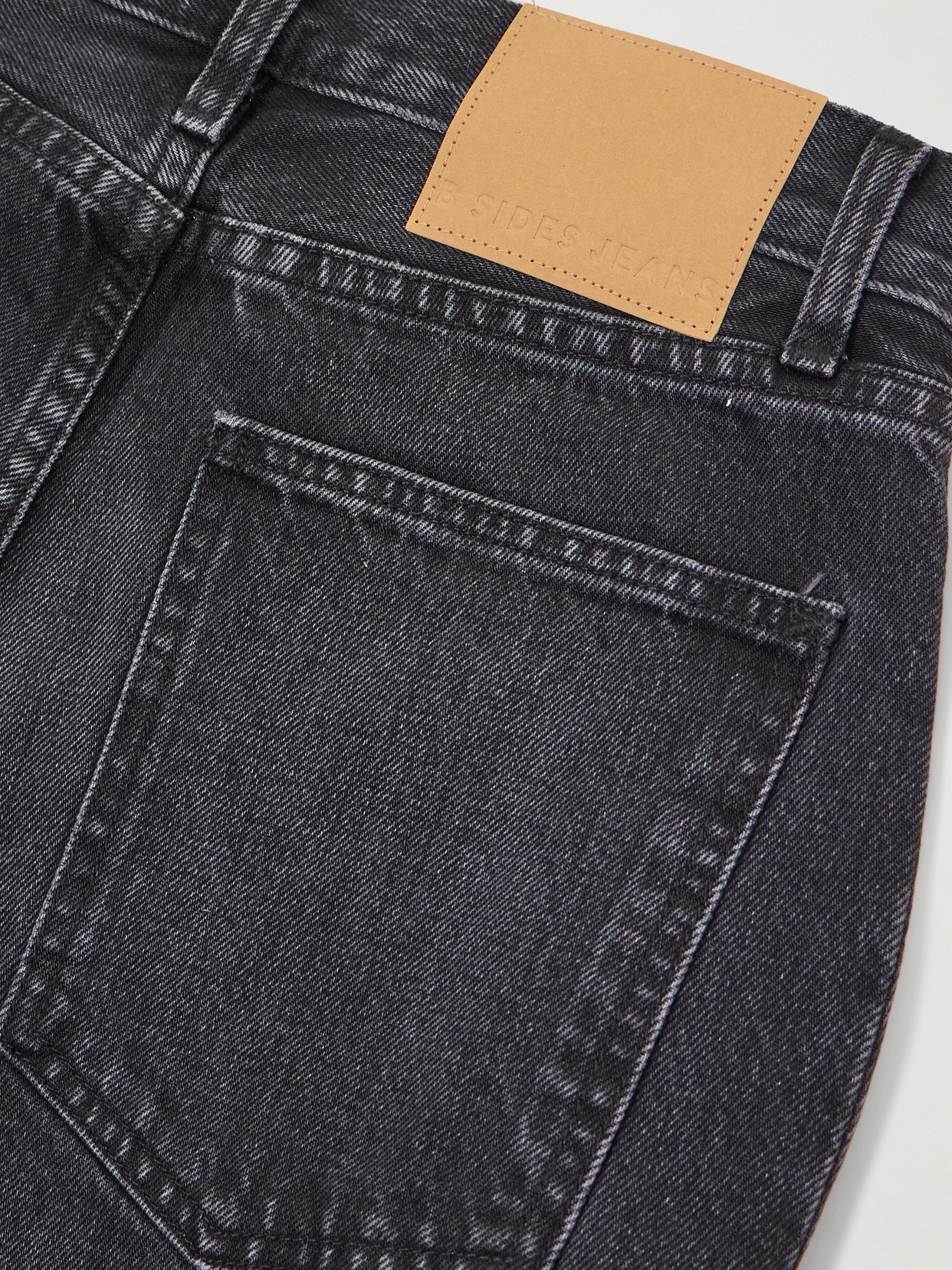 B Sides Slim Lasso Wide-leg Jeans In Gray