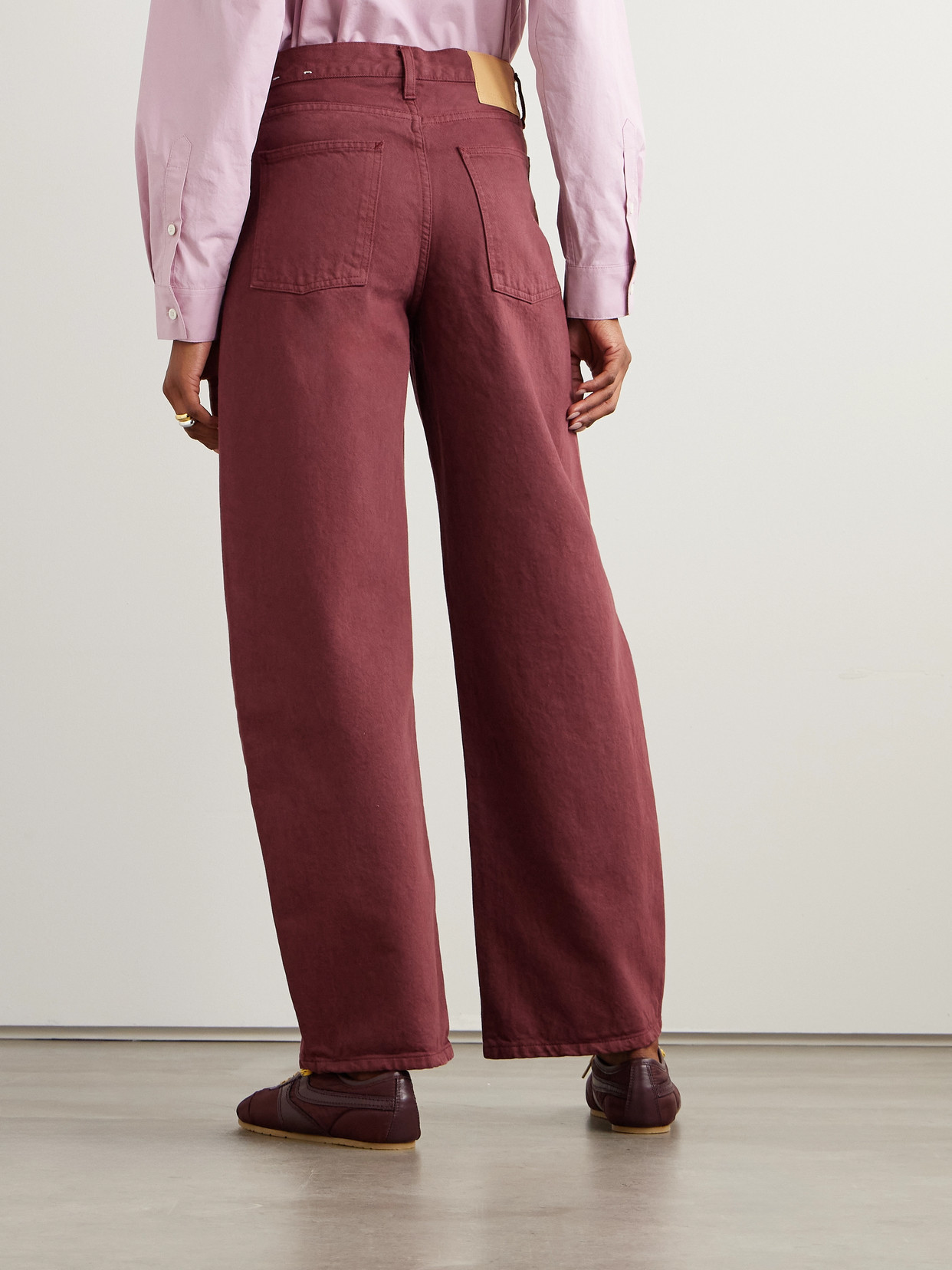 Leroy Mid-Rise Barrel-Leg Jeans