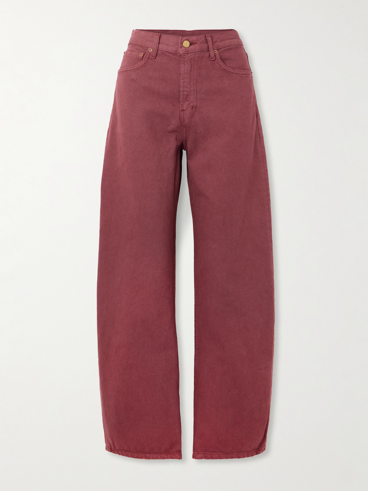 Leroy Mid-Rise Barrel-Leg Jeans