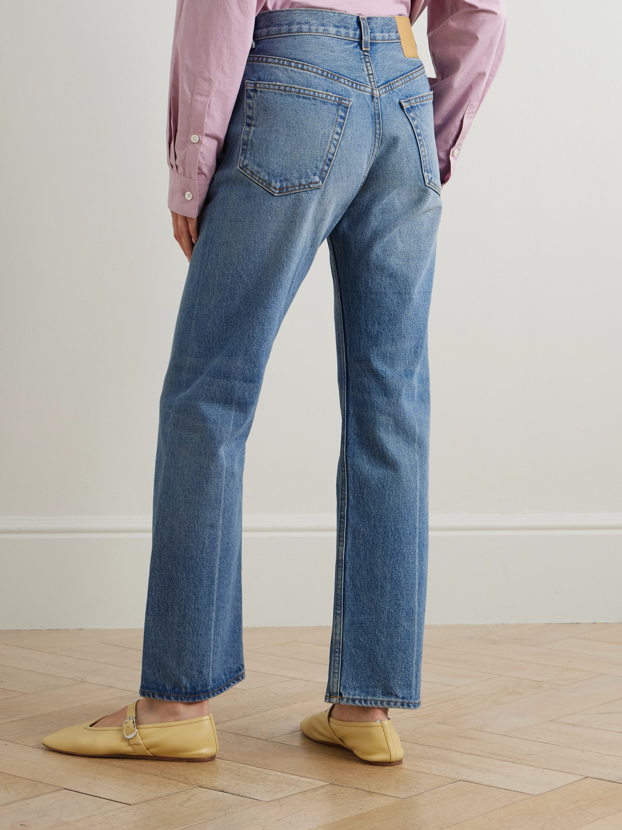 Tilda Mid-Rise Straight-Leg Jeans