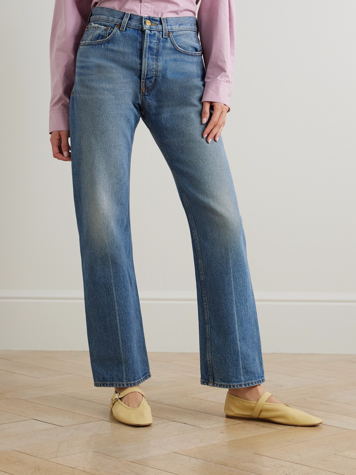Tilda Mid-Rise Straight-Leg Jeans