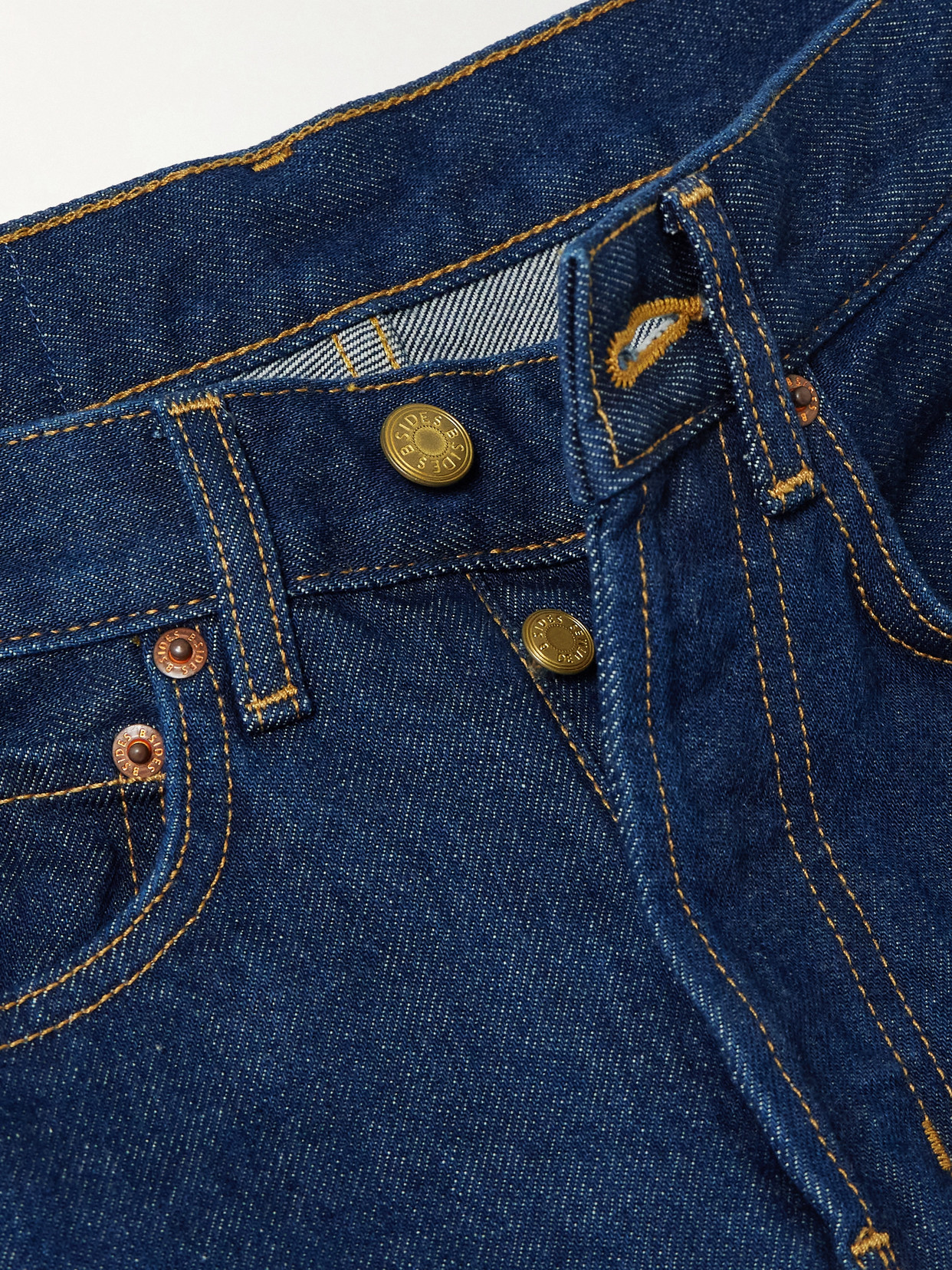 B Sides Charlot Mid-rise Wide-leg Jeans In Blue