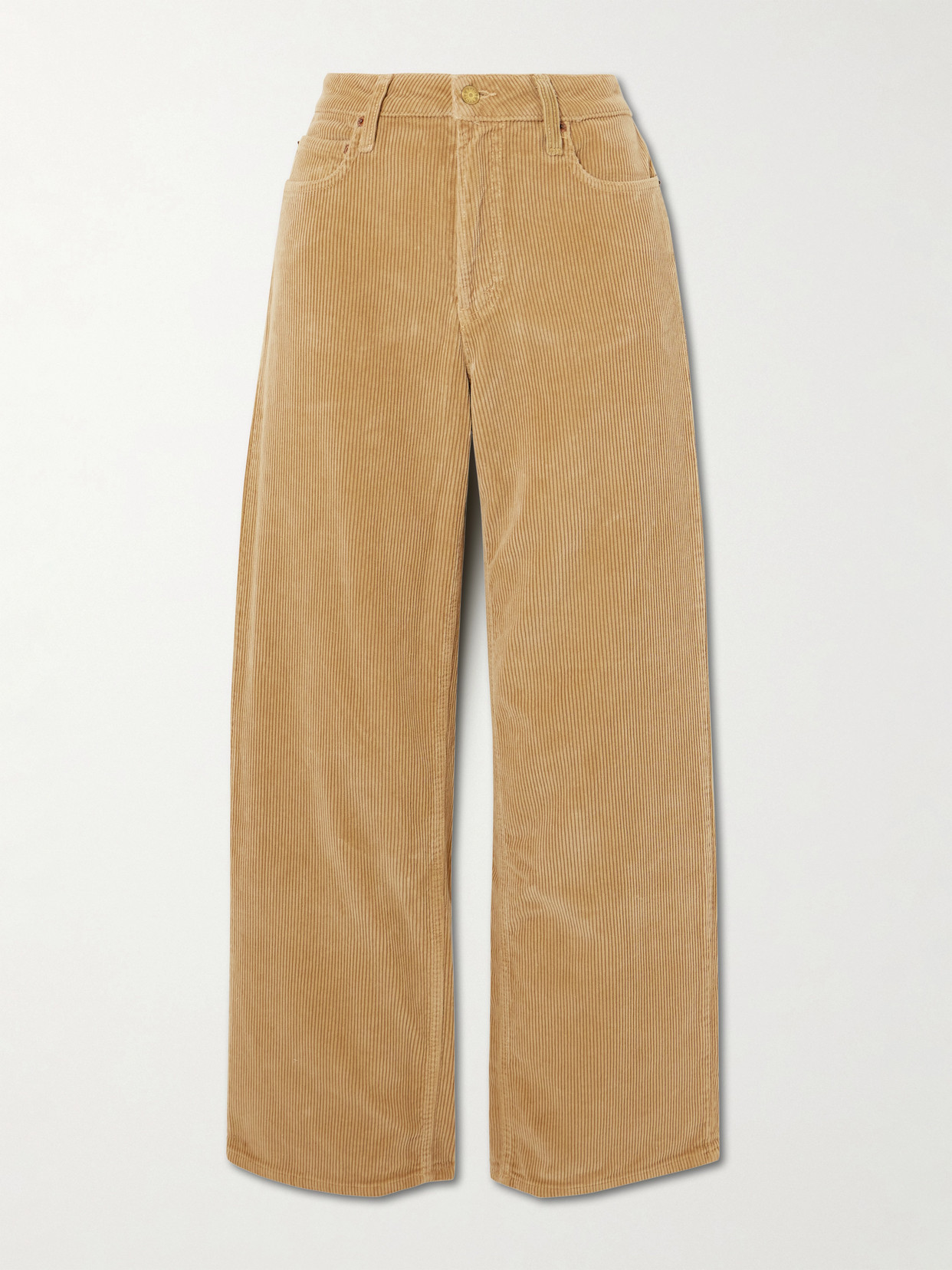 B Sides Elissa Cotton-corduroy Wide-leg Pants In Brown