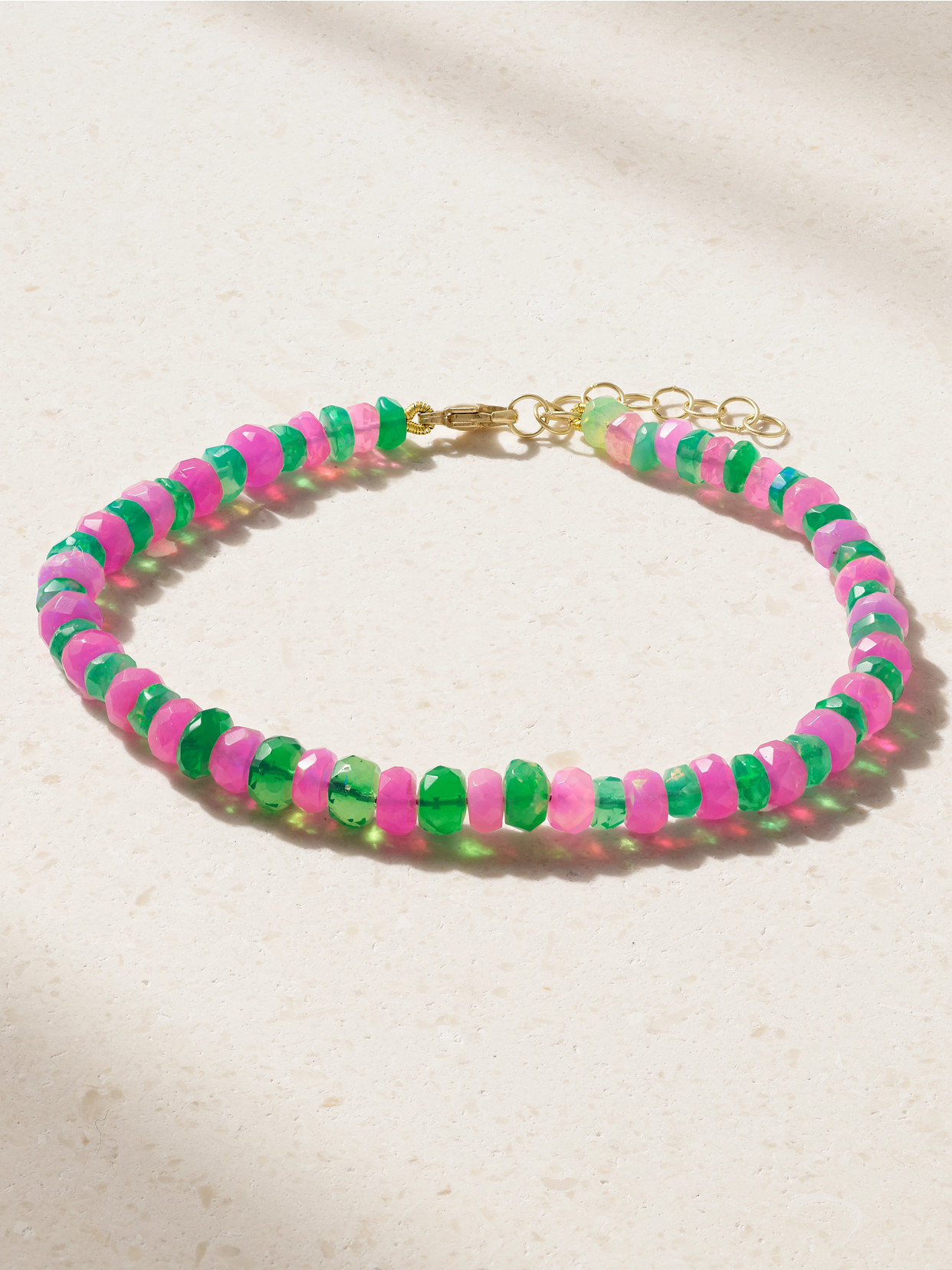 Jia Jia Soleil Gold Opal Bracelet In Green