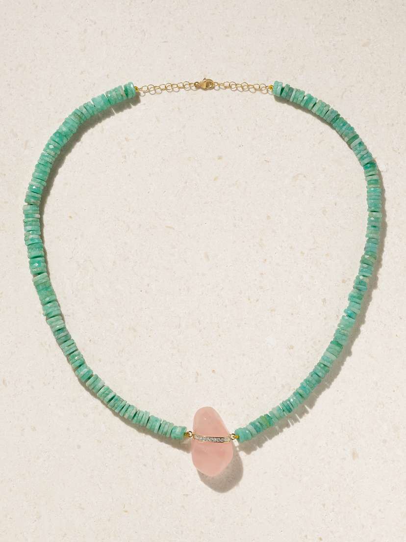 JIA JIA Aurora 14-karat Gold Multi-stone Necklace