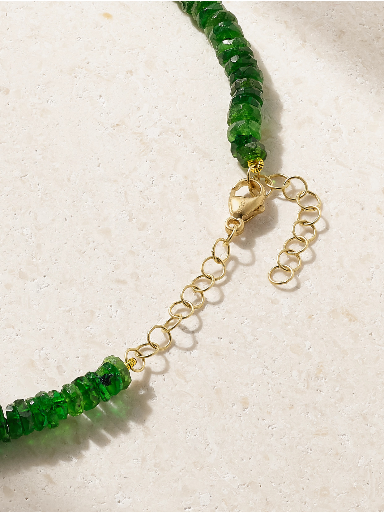 Jia Jia 14-karat Gold Multi-stone Necklace In Green