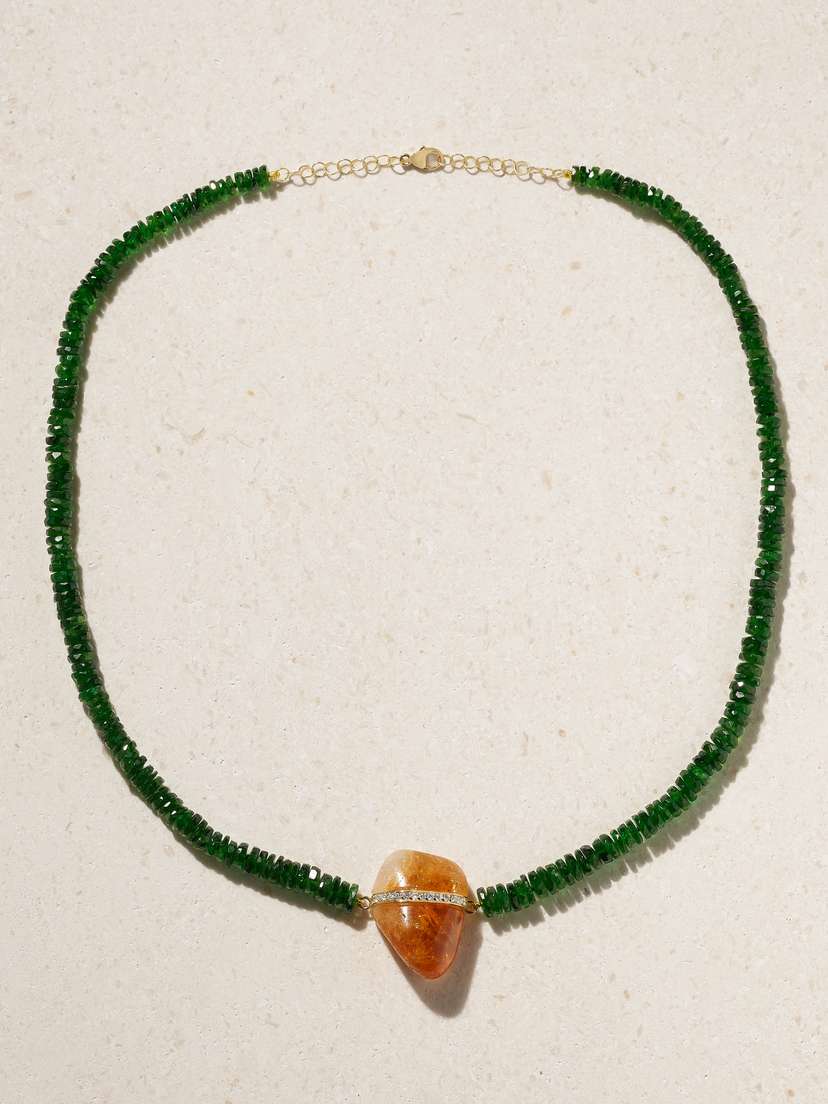 JIA JIA 14-karat Gold Multi-stone Necklace