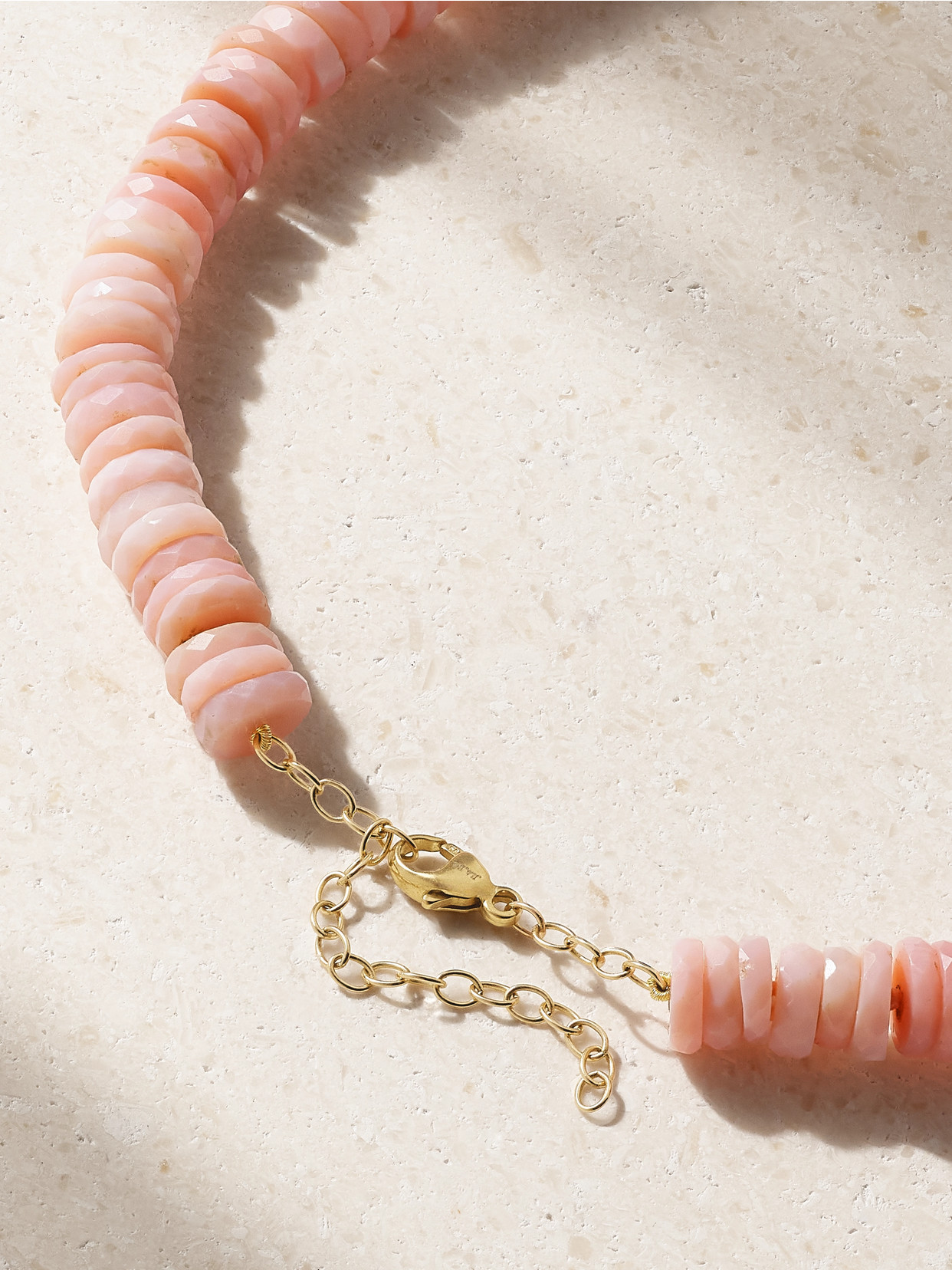 Jia Jia 14-karat Gold Multi-stone Necklace In Pink