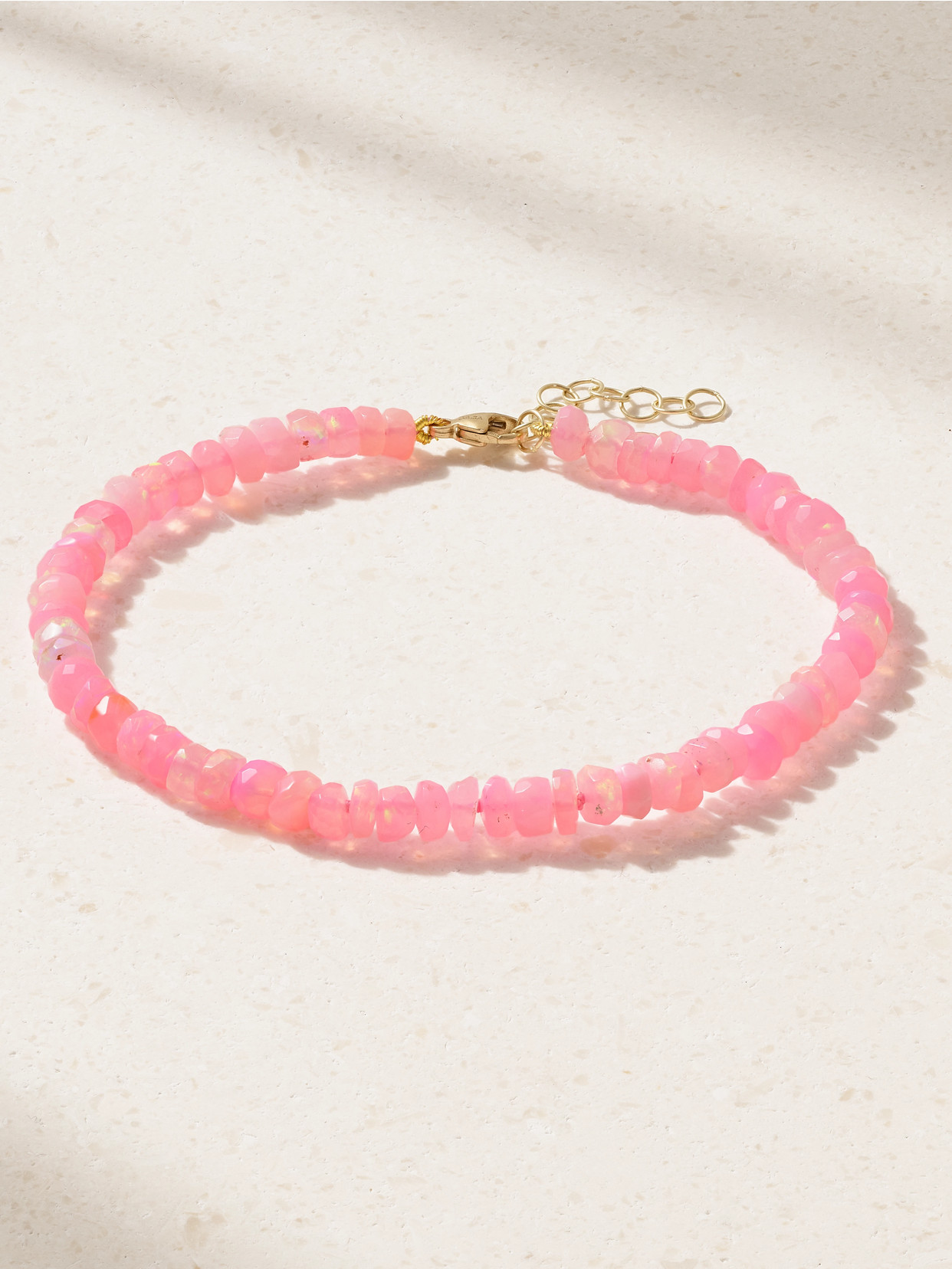 Jia Jia Soleil Gold Opal Bracelet In Pink