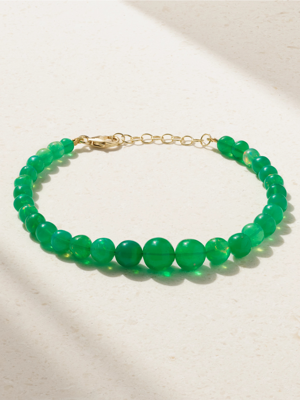Jia Jia Gold Opal Bracelet In Green