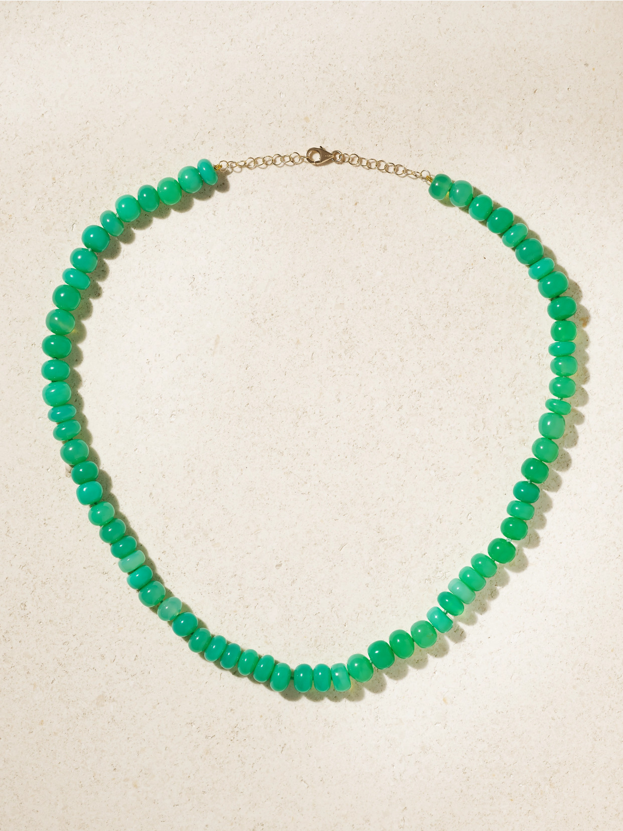 Jia Jia 14-karat Gold Chrysoprase Necklace