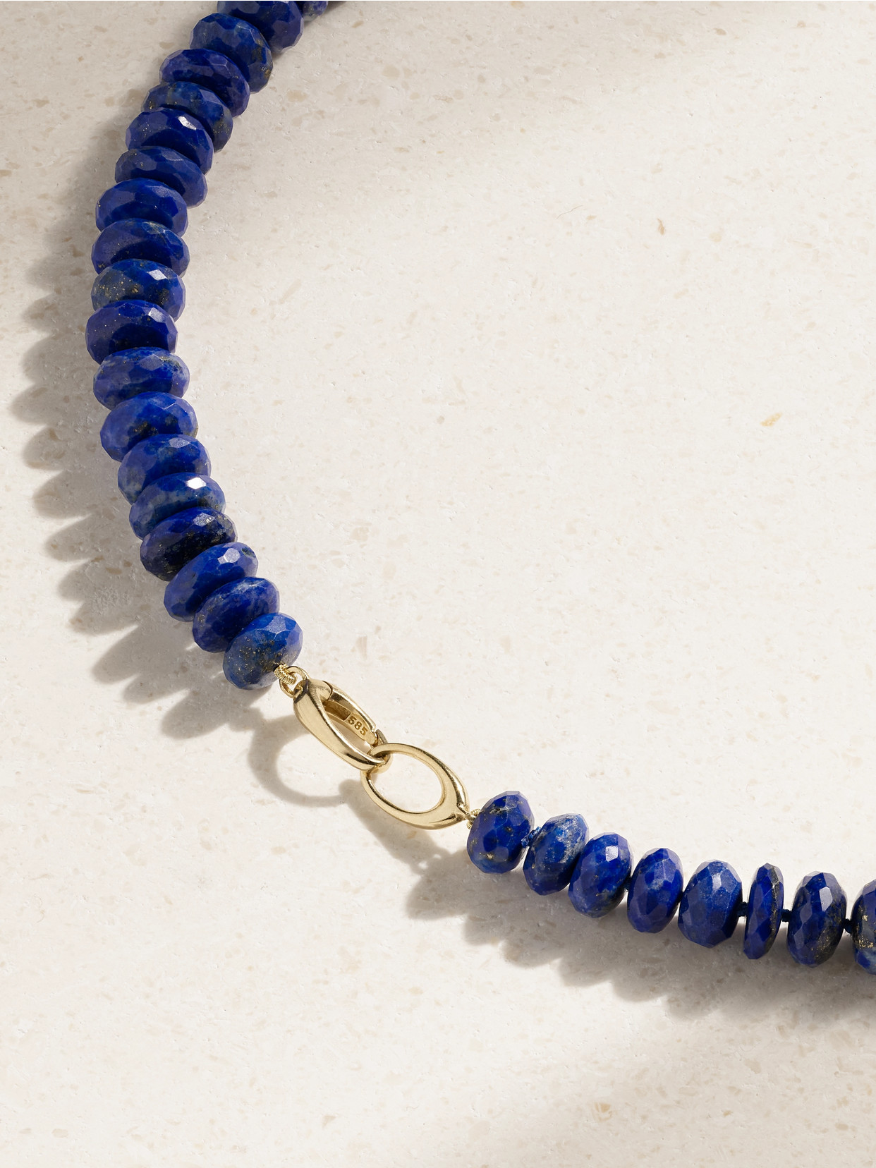 Jia Jia Happy Buddha Gold Multi-stone Necklace