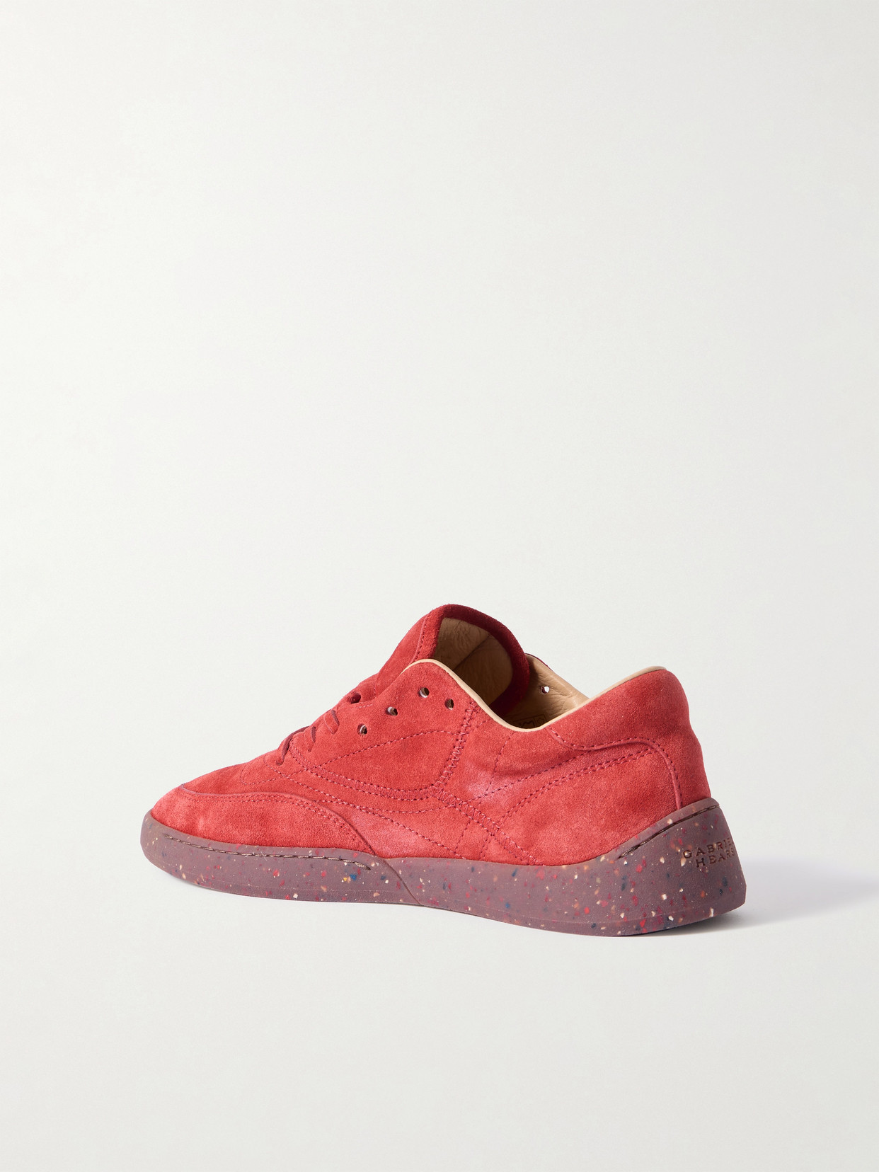 Gabriela Hearst Ohio Suede Sneakers In Orange