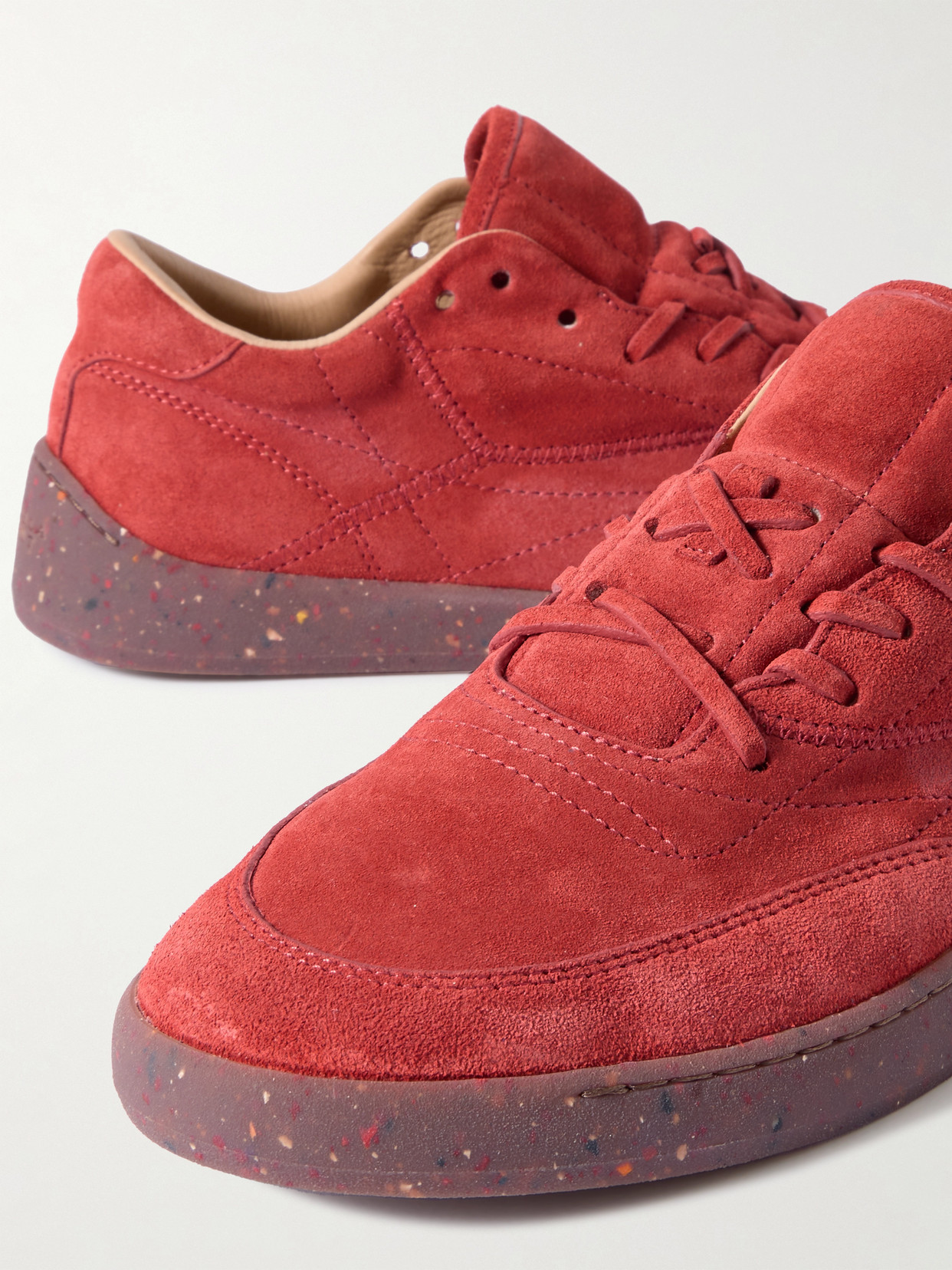 Gabriela Hearst Ohio Suede Sneakers In Orange