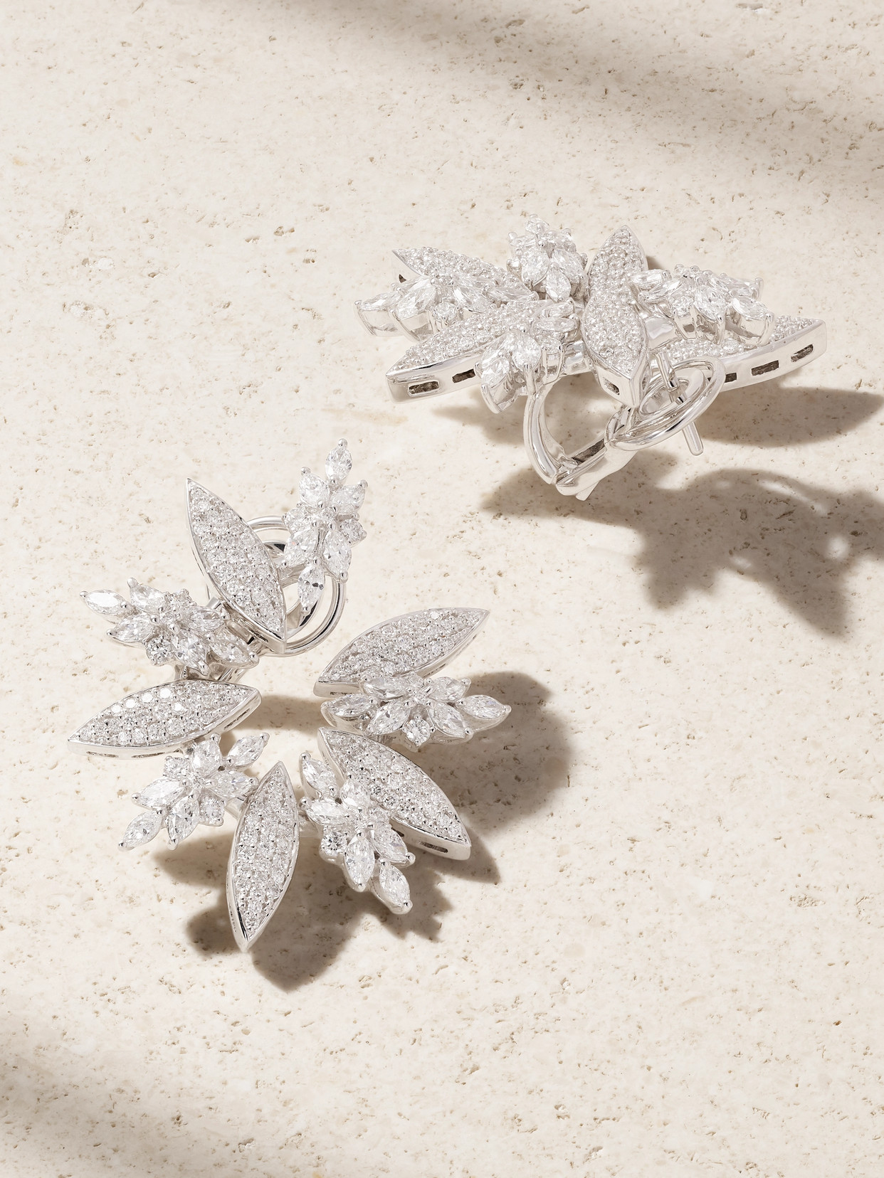 Yeprem 18-karat White Gold Diamond Earrings In Gold